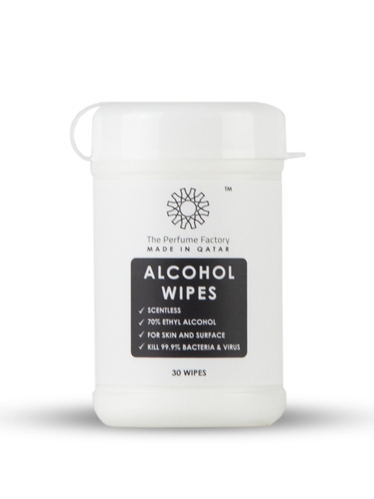 ALCOHOL WIPES - SCENTLESS - 30 PCS