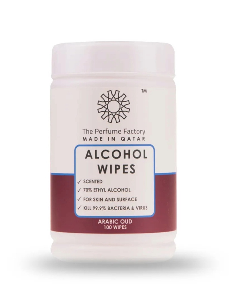 ALCOHOL WIPES - ARABIC OUD - 100 PCS
