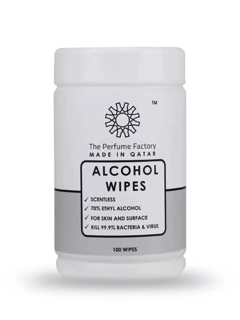 ALCOHOL WIPES - SCENTLESS - 100 PCS