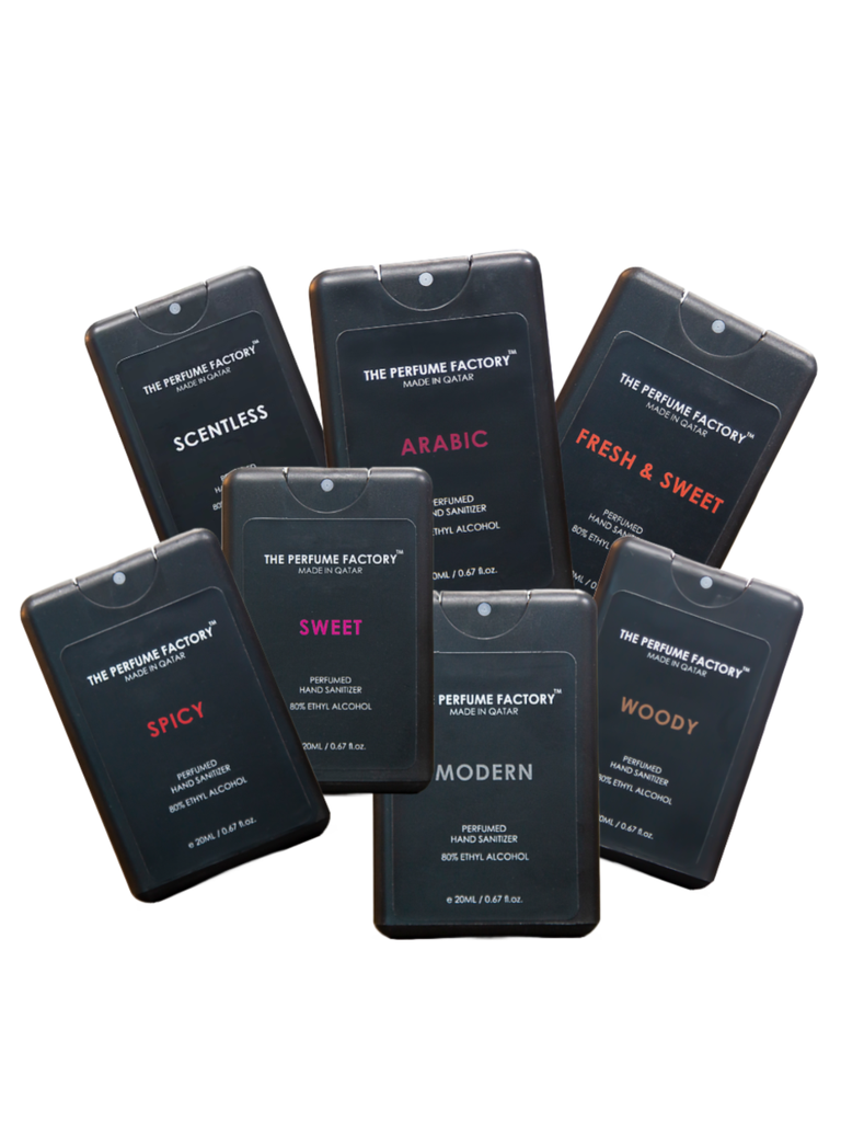 Pack of 7 Perfumed Pocket Sanitizers - 20 ML Each