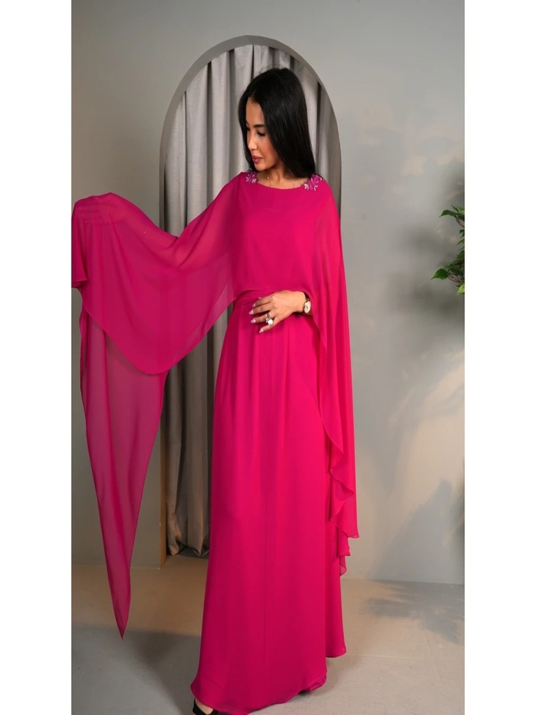 Charming chiffon dress lined with silk