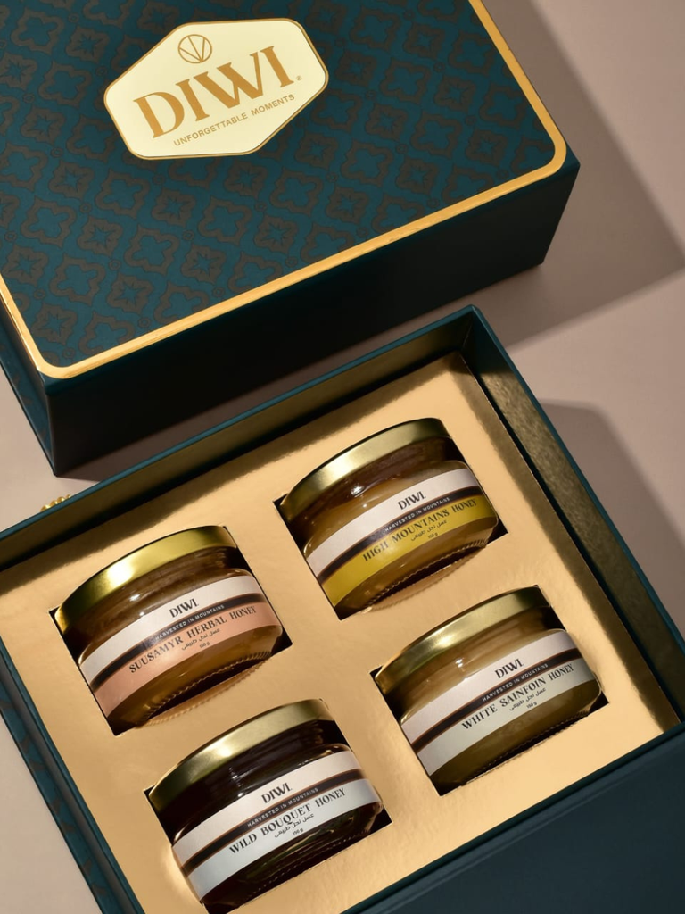 صندوق هدايا العسل الفاخر و الطبيعي