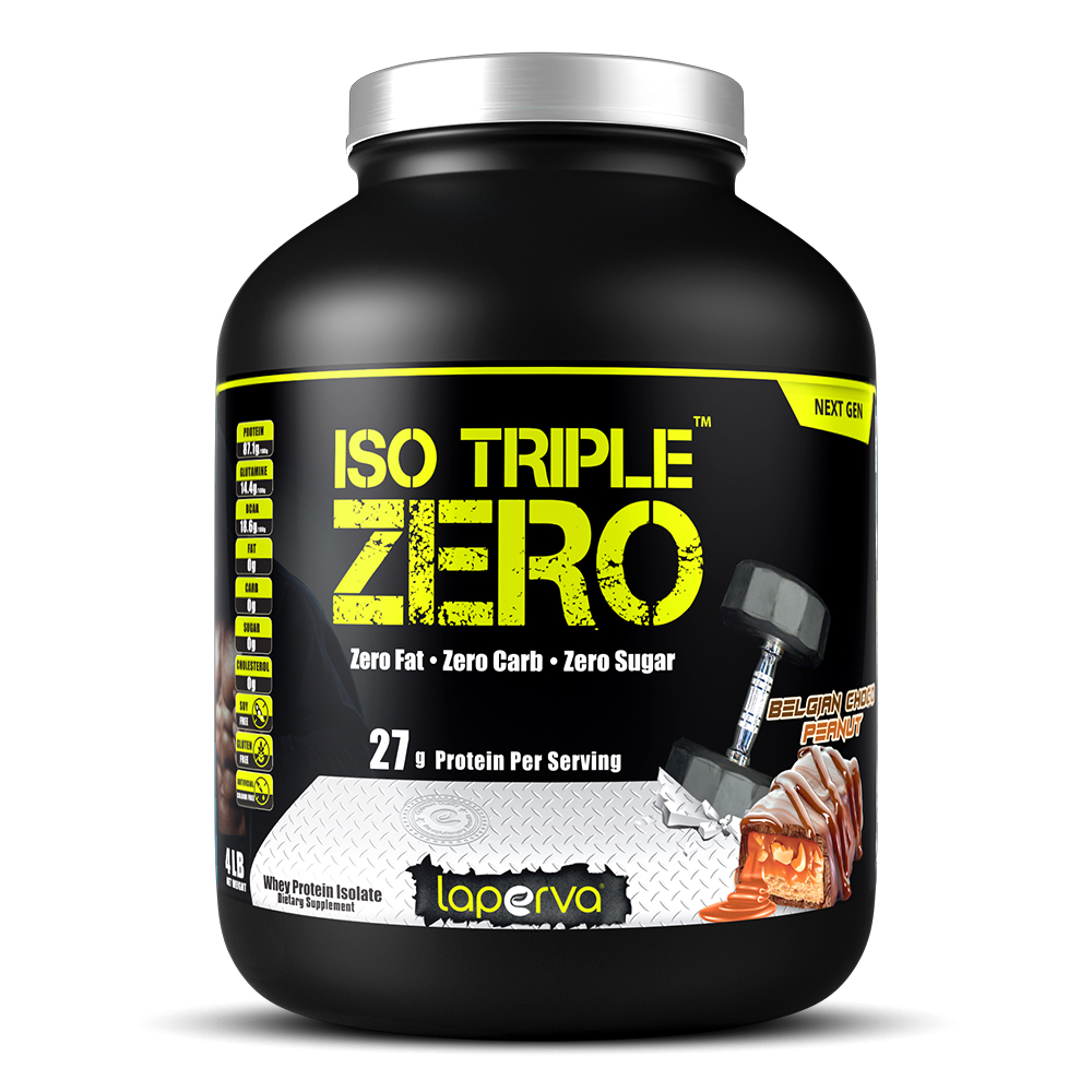 Laperva Iso Triple Zero Next Generation Whey Protein, Belgian Choco Peanut, 4 LB