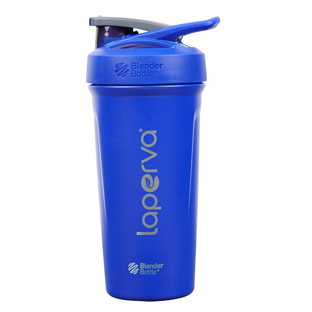 Laperva Blender Bottle Stainless Steel Shaker, Reflex Blue