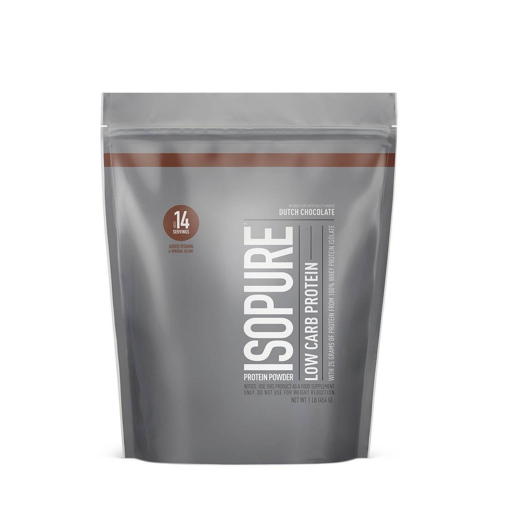 Nature's Best Isopure Zero Carb Protein, Dutch Chocolate, 1LB