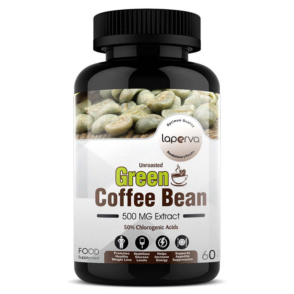 Laperva Green Coffee Bean, 500 mg, 60 Veggie Capsules