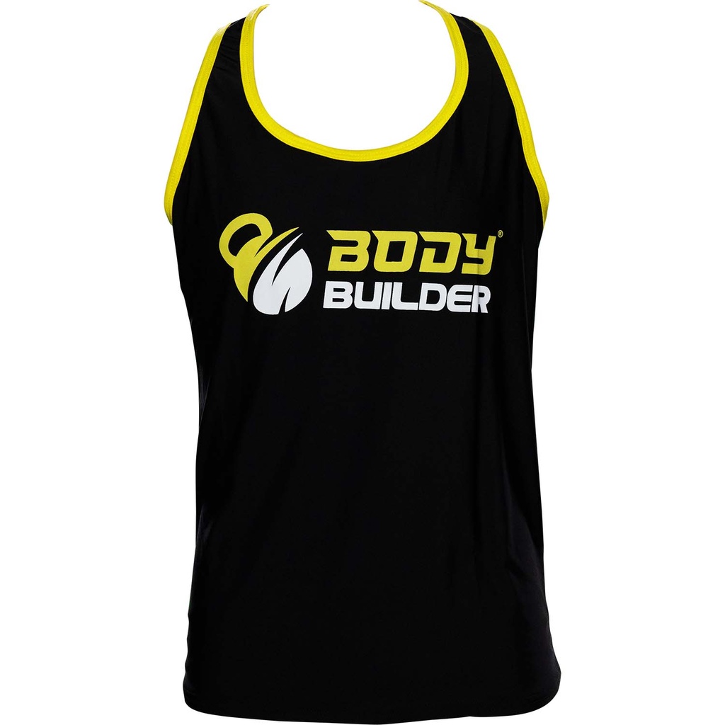 Body Builder T-Shirt Premium, XL, Black & Yellow