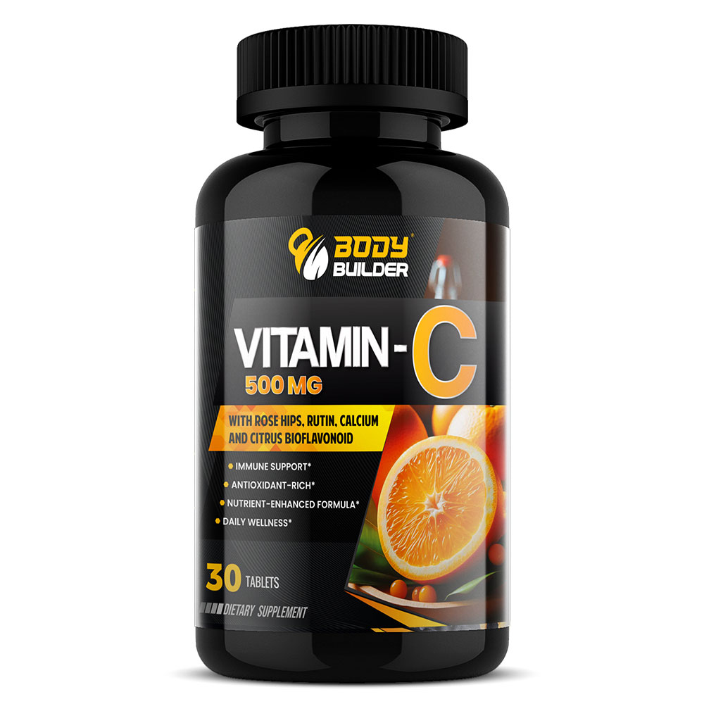 Body Builder Vitamin C, 500 mg, 30 Tablets