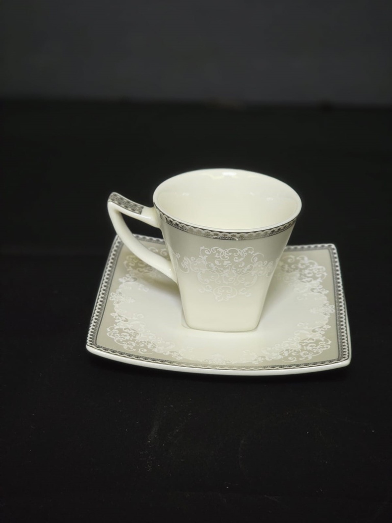 Luxury Silver Lace Set Turkish / Expresso Coffee Set