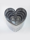 Fluted Heart Shapes Cookie Cutters