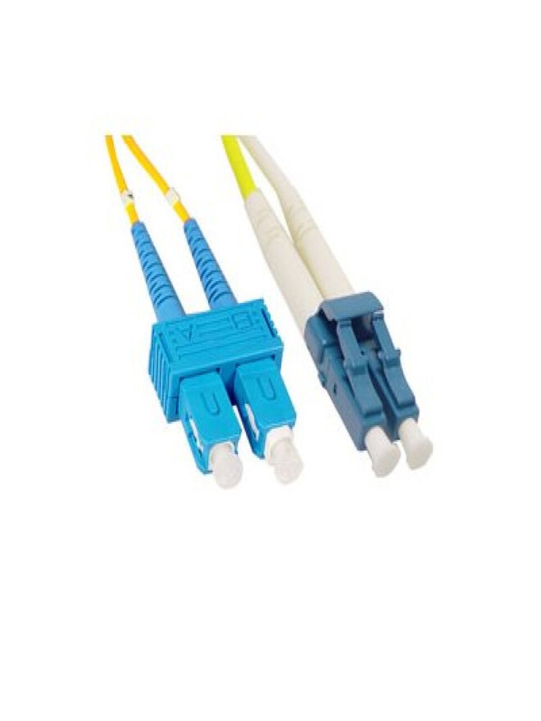 Single Mode Duplex Fiber Optic Patch Cable50 meter - LC to SC, OS2 9/125