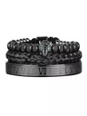 Panther Luxery Multi-Layer Titanum Bracelet Set - 1010