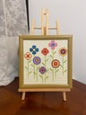 Hand-Embroidered Cross Stitch Artwork