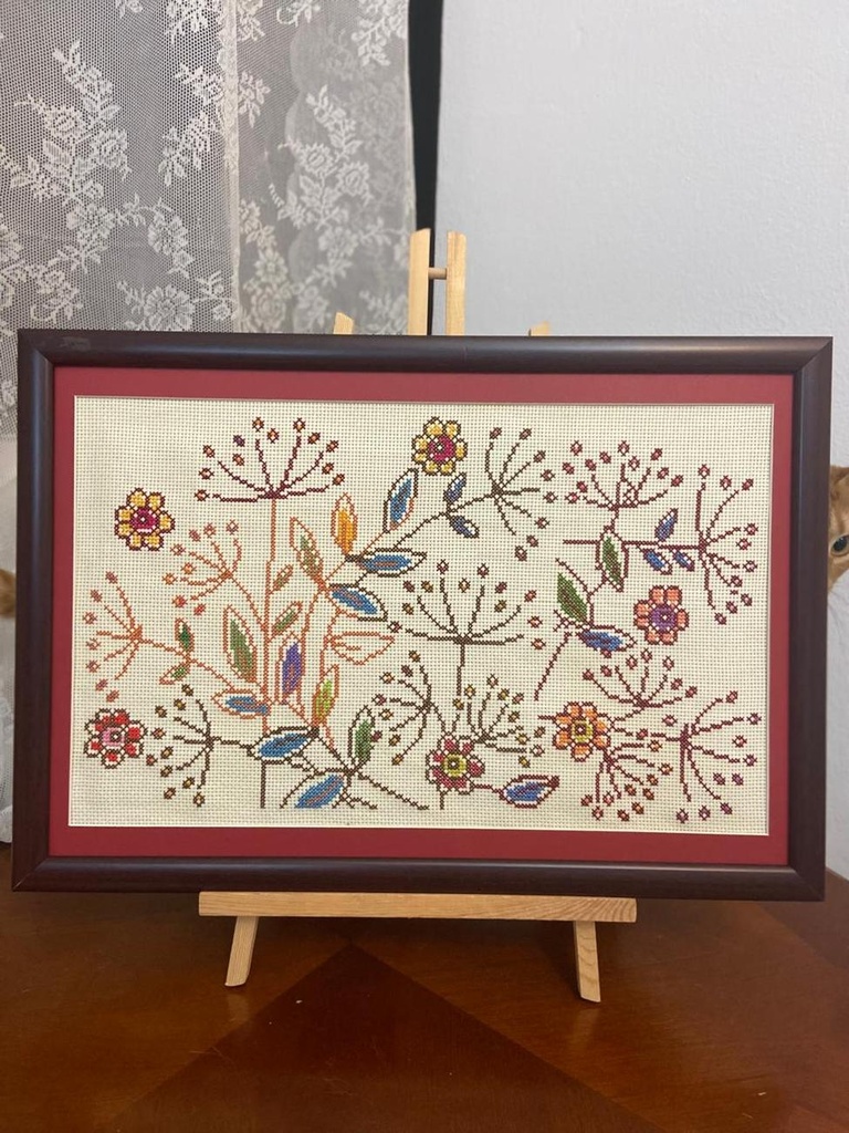 Floral Art with Warm Colors
