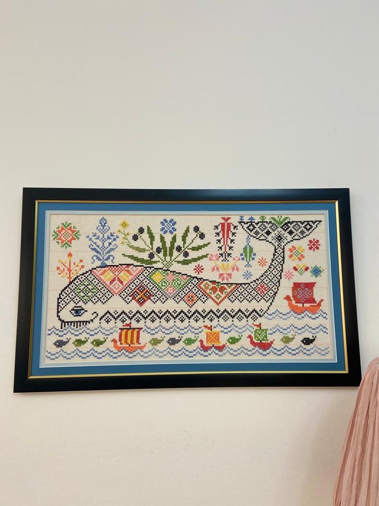 Whale & Motifs Embroidery