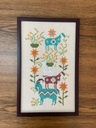 Embroidery Artwork "Folk Farm Animals"
