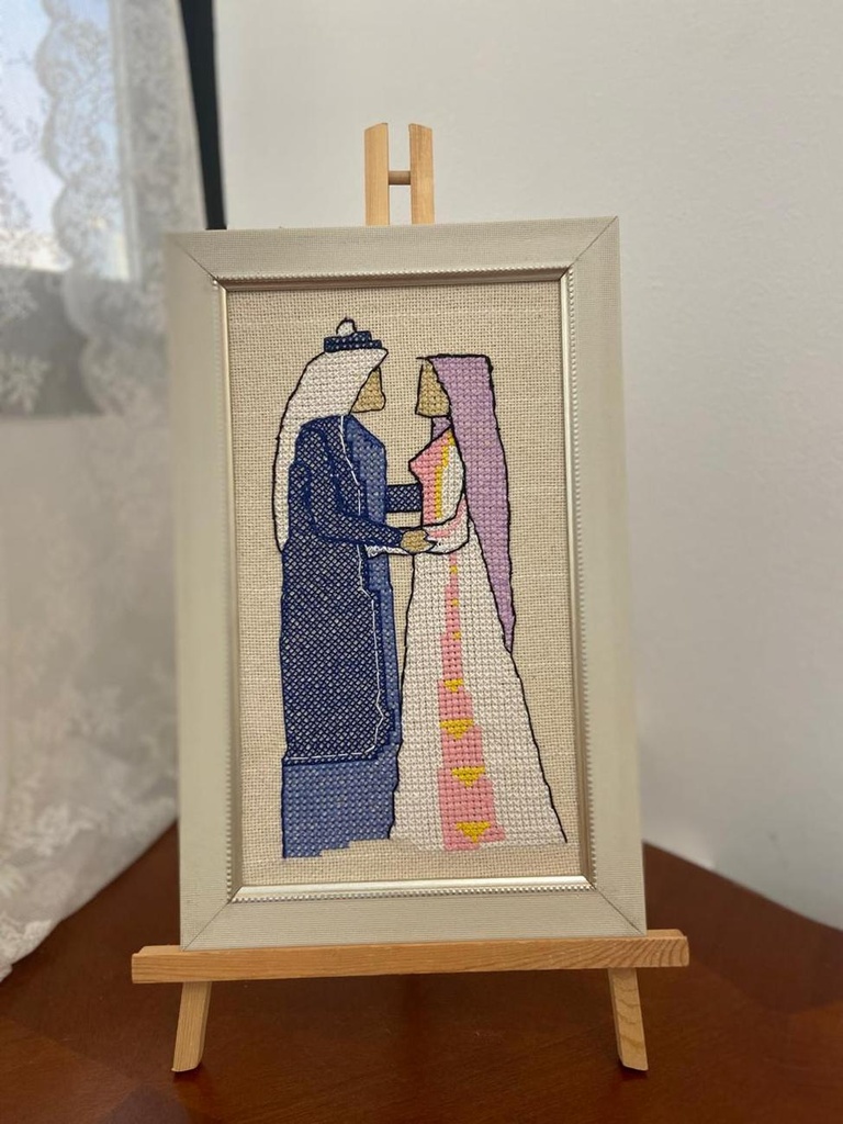 Palestinian Wedding Embroidered Artwork.