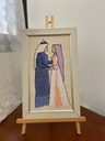 Palestinian Wedding Embroidered Artwork.
