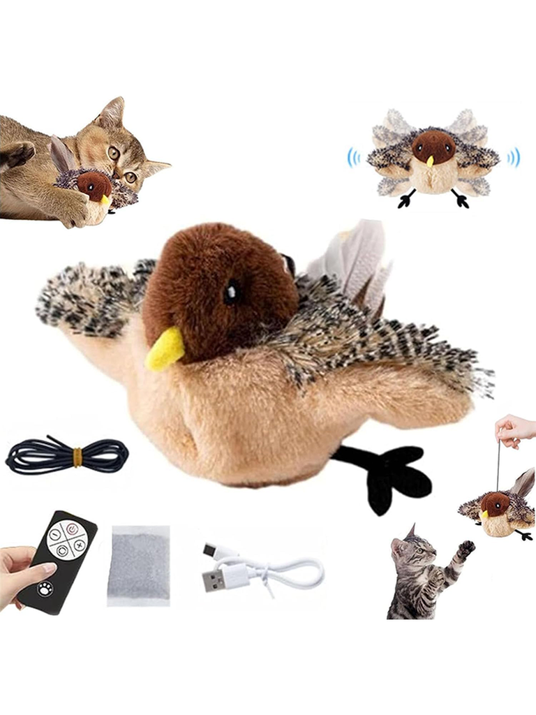 Interactive Flapping Bird Cat Toy