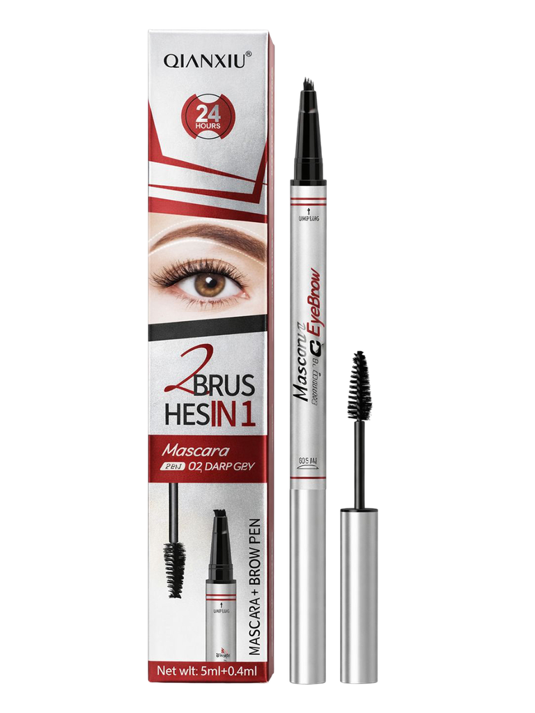 2 in 1 Mascara & Brow Pen - Dark Grey