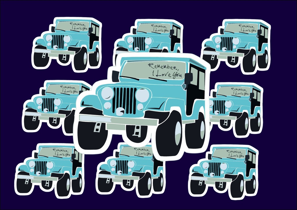 Remember I love You Car Sticker