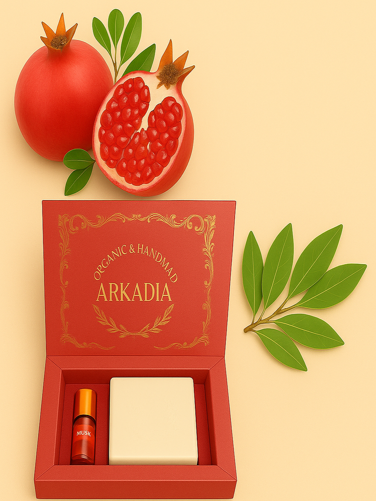 صابون غار مع مسك الرمان