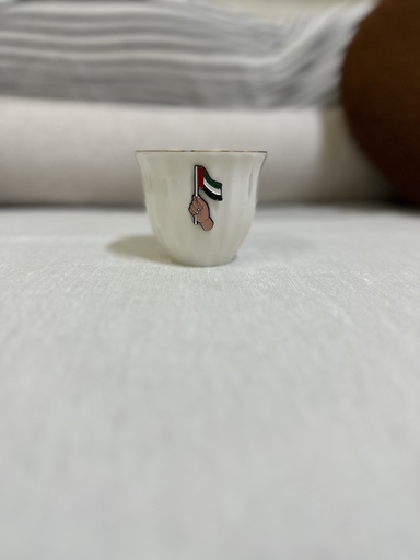 White smoker with iron logo flag