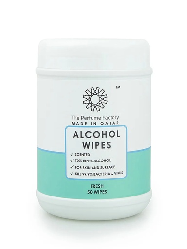 ALCOHOL WIPES - FRESH - 50 PCS