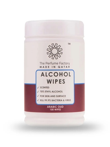 ALCOHOL WIPES - ARABIC OUD - 100 PCS