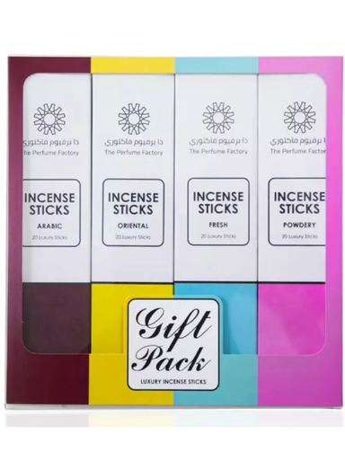 INCENSE STICKS - GIFT BOX - (20 x 4) 80 STICKS