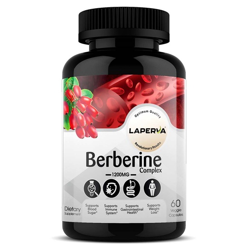 Laperva Berberine Complex, 60 Veggie Capsules, 1200 mg
