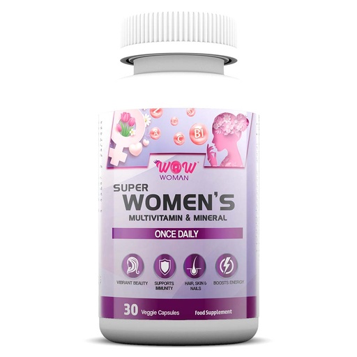 Wow Woman Super Women's Multivitamin & Mineral, 30 Veggie Capsules