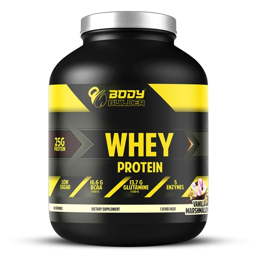 Body Builder Whey Protein, Vanilla  Marshmallow, 4 LB