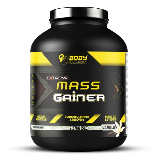 Body Builder Extreme Mass Gainer, Vanilla, 5 LB