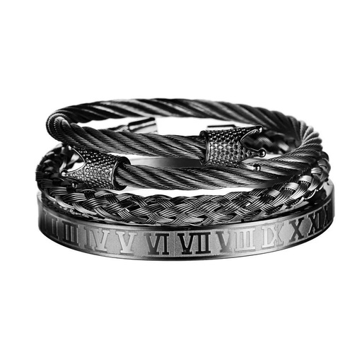 Imperium Timepiece-Inspired Bracelet Stack - 1011