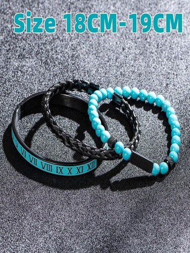 Latin Turquoise Axis Bracelet Set - 1019