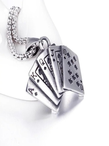 Play Cards Pendant Necklace - 506