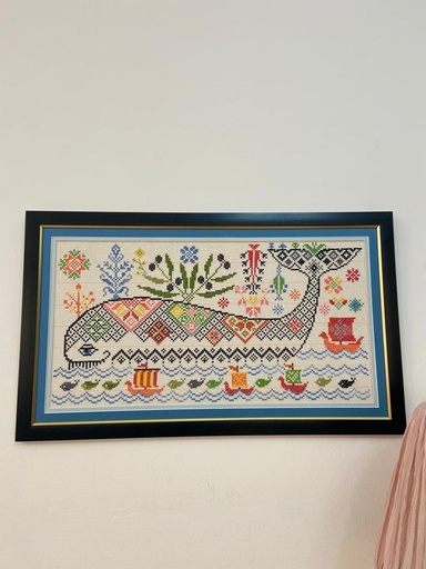 Whale & Motifs Embroidery